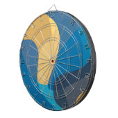 Cible De Fléchettes Bleu, jaune, cool, urbain tendance ondulé illustra (Devant droit)