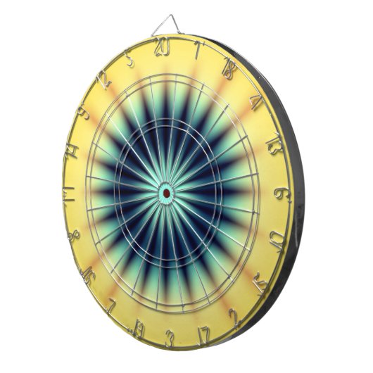 Cible De Fléchettes Bleu jaune radiant (Devant droit)