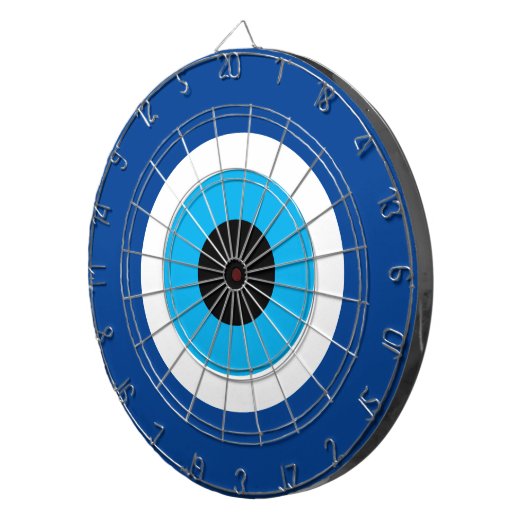 Cible De Fléchettes Bleu Mati Evil OEil nazar symbole conception table (Devant droit)