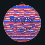 Cible De Fléchettes Bleu rouge Cercles Bleu<br><div class="desc">Cible de flechettes Bleu Rouge Cercles Bleu</div>