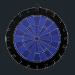 Cible de flechettes : Bleu Royal, Marine Et Noir<br><div class="desc">Jeu De Cible de flechettes De Couleur Bleue,  Marine Et Noir Royal,  Comprenant 6 Fosses En Laiton</div>