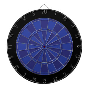 Cible de flechettes : Bleu Royal, Marine Et Noir