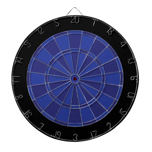 Cible de flechettes : Bleu Royal, Marine Et Noir (Devant)