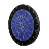 Cible de flechettes : Bleu Royal, Marine Et Noir (Devant droit)