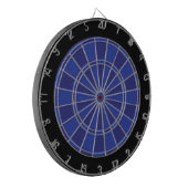 Cible de flechettes : Bleu Royal, Marine Et Noir (Devant gauche)