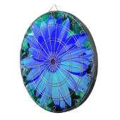 Cible De Fléchettes Bleu violet Gerbera Daisy Dartboard (Devant droit)
