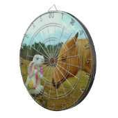 Cible De Fléchettes Blond Jaune cheval & Bunny de Pâques (Devant droit)