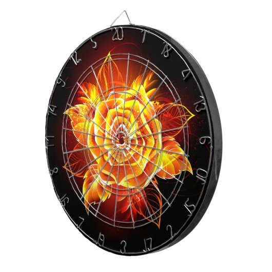 Cible De Fléchettes Blooming Fire Rose (Devant droit)