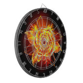 Cible De Fléchettes Blooming Fire Rose (Devant gauche)