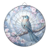 Cible De Fléchettes Blue Bird Floral Dartboard (Devant)