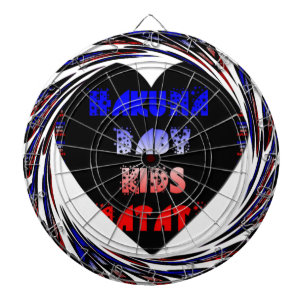 Cible De Fléchettes Blue Black Hakuna Matata Baby Kids Design.png