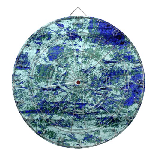 Cible De Fléchettes Blue brick grunge crack textures (Devant)