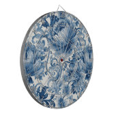 Cible De Fléchettes Blue Dreams | Floral Watercolor Chinoiserie (Devant gauche)