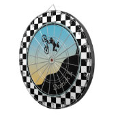 Cible De Fléchettes BMX Bicyclette À damiers (Devant droit)