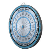 Cible De Fléchettes Boire Jeu Tous Réglementation Texte Personnalisé (Devant droit)