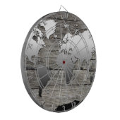 Cible De Fléchettes bois 13 de carte du monde (Devant gauche)