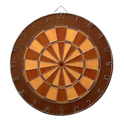 Cible De Fléchettes Bois de Faux marqueté (Devant)