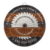 Cible De Fléchettes Bois rustique Constructeur (Devant)