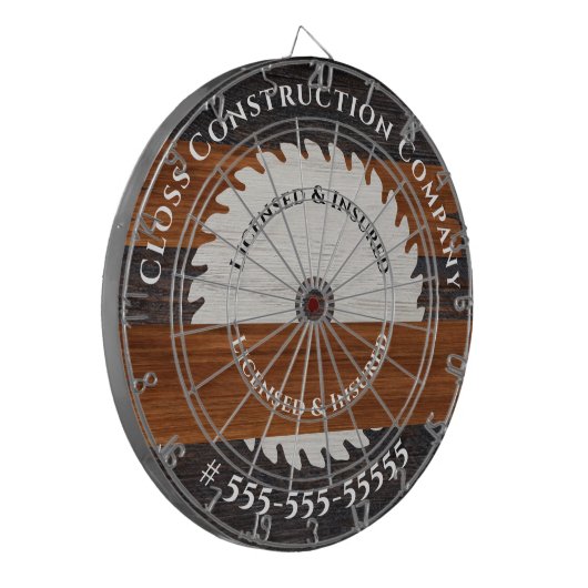 Cible De Fléchettes Bois rustique Constructeur (Devant gauche)