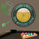 Cible De Fléchettes Bois rustique vert à la bière Bois Dart Boa<br><div class="desc">Vie Confortable. Rustique Kelly Green Tone Grain Cheers en Bières Boire Cible de flechettes de bière. Ce tableau de fléchettes amusant est parfait pour votre Grotte Man et fait le cadeau personnalisé parfait, il est parfait pour les diplômes, mariages, fêtes, réunions de famille, et juste le plaisir quotidien. Notre modèle...</div>