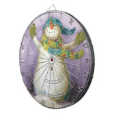 Cible De Fléchettes Bonhomme de neige avec des mitaines d'hiver (Devant droit)