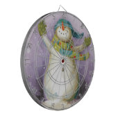 Cible De Fléchettes Bonhomme de neige avec des mitaines d'hiver (Devant gauche)