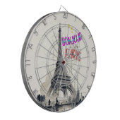 Cible De Fléchettes Bonjour Paris coloré (Devant gauche)