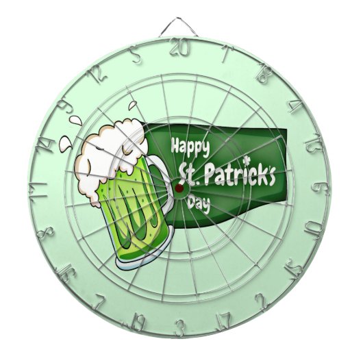 Cible De Fléchettes Bonne bière St. Patricks Day (Devant)
