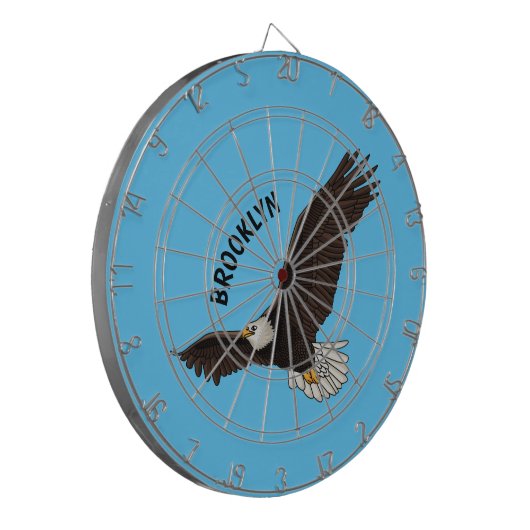 Cible De Fléchettes Bonne illustration de dessin d'aigle à chauve-sour (Devant gauche)