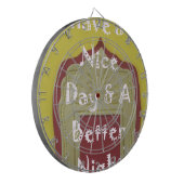 Cible De Fléchettes Bonne journée et une meilleure nuit d'art encadré (Devant gauche)