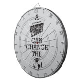 Cible De Fléchettes Boombox peut changer le monde (Devant droit)