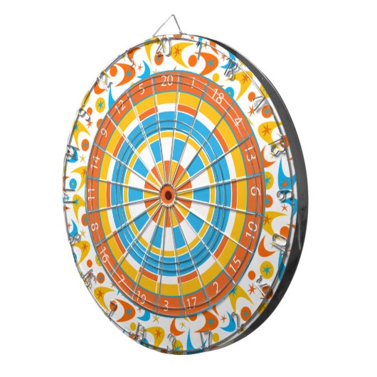 Cible De Fléchettes Boomerangs rétro (Devant droit)