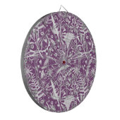 Cible De Fléchettes Botanique violet moderne (Devant gauche)