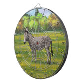 Cible De Fléchettes Bouillon Gris D'Âne Cute Dans Le Pâturage (Devant droit)