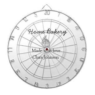 Cible De Fléchettes boulangerie maison ajoutez votre texte nom personn
