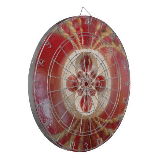 Cible De Fléchettes Boules de cricket rouge Art Abstrait Design d'impr (Devant gauche)