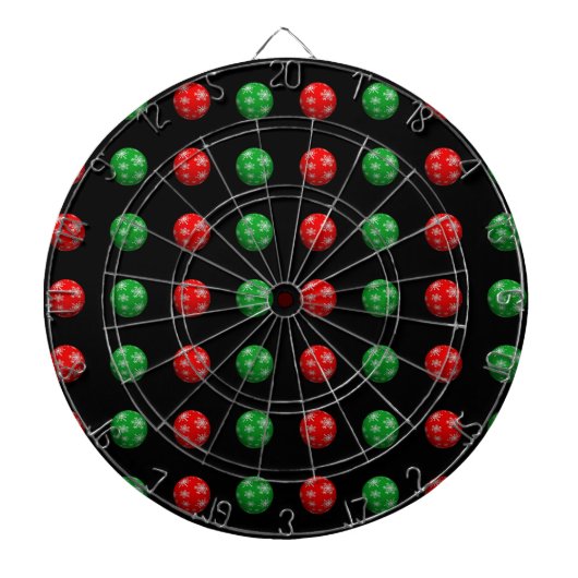 Cible De Fléchettes Boules de Noël 3D (Devant)