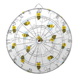 Cible De Fléchettes Bourdon Volant Jaune Noir Abeille Bourdon