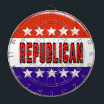 Cible De Fléchettes Bouton républicain<br><div class="desc">Bouton républicain,  Républicain,  Élection,  Bouton,  Vote,  Élection générale,  Élection locale,  Élection nationale,  Élection d'État</div>