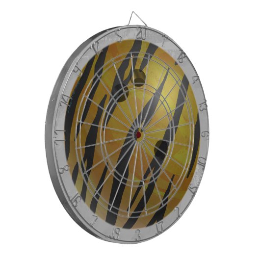 Cible De Fléchettes Bowling Ball Tiger Jaune (Devant gauche)