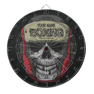 Cible De Fléchettes Boxer Fight Club Skeleton Boxer Gym 