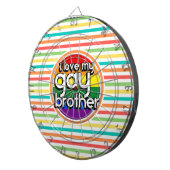Cible De Fléchettes Bright Rainbow Stripes; Gay Brother (Devant droit)