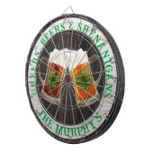 Cible De Fléchettes Brown Bois Rustique Cheers Bières Shenanigans Irla (Devant droit)