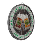 Cible De Fléchettes Brown Bois Rustique Cheers Bières Shenanigans Irla (Devant gauche)