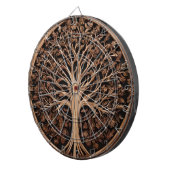 Cible De Fléchettes Brown Carved Australian Waratah Tree Print, (Devant droit)