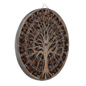 Cible De Fléchettes Brown Carved Australian Waratah Tree Print, (Devant gauche)