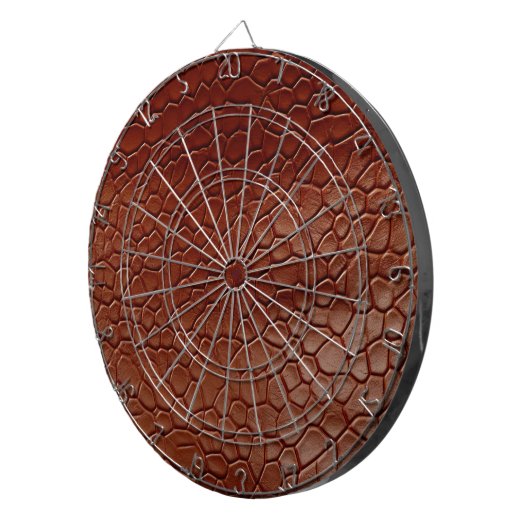 Cible De Fléchettes Brown Faux Cowhide (Devant droit)