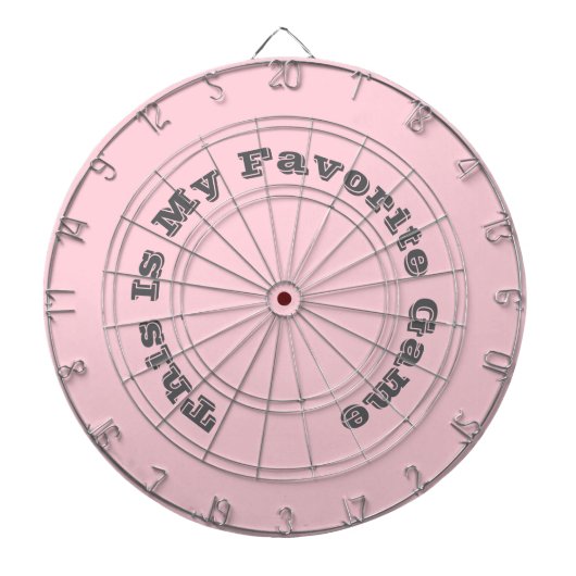 Cible De Fléchettes Bubblegum rose Joli Et Yummy couleur solide (Devant)