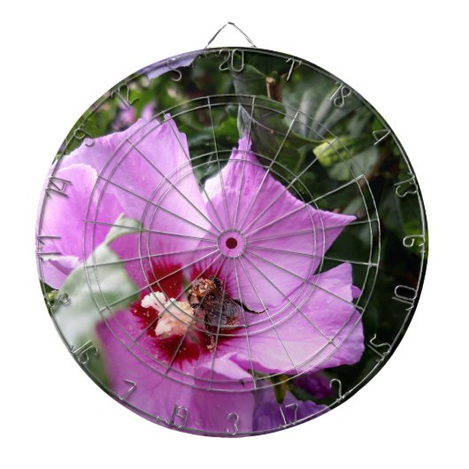 Cible De Fléchettes Bumblebebe sur la fleur d'Hibiscus (Devant)