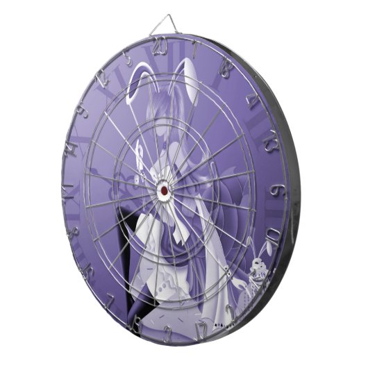 Cible De Fléchettes Bunny Girl sur Cupcake Dartboard (Devant droit)